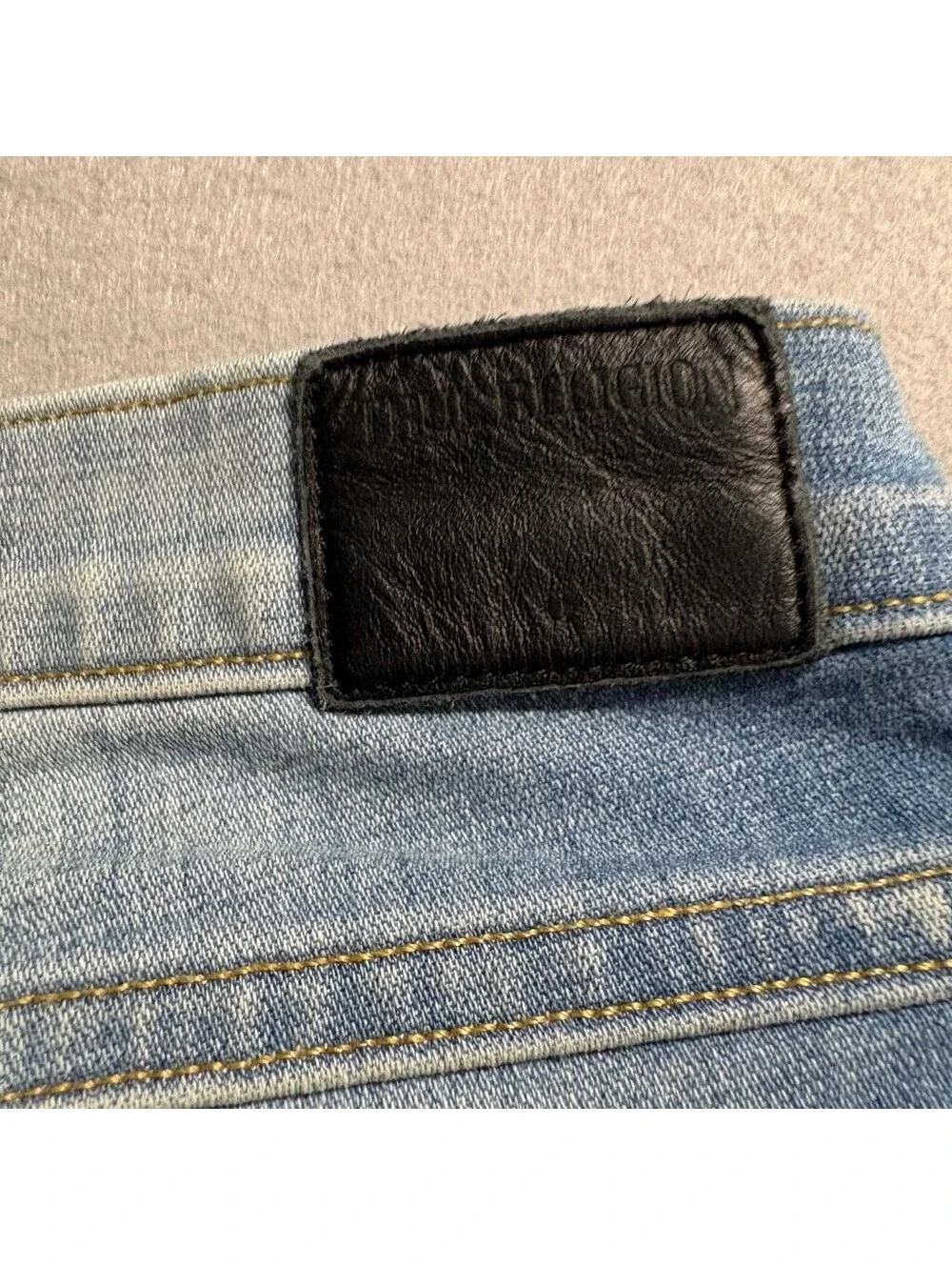 True Religion Audrey Slim Boyfriend Jeans Womens Size 30 Blue Denim Stretch USA